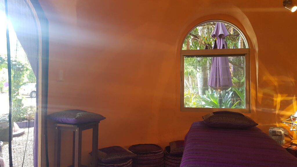 Internal bamboo, ferrocement 3.5m student-built dome Byron Bay