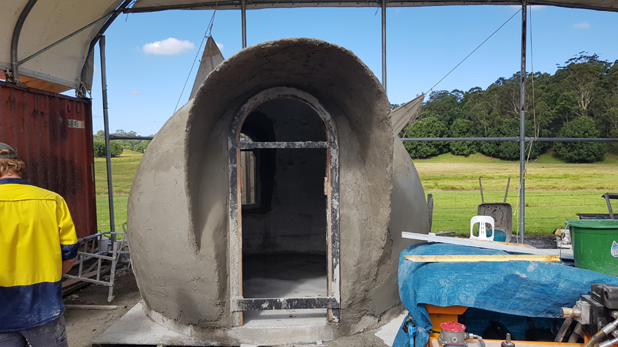 3.0m airform built dome workshop