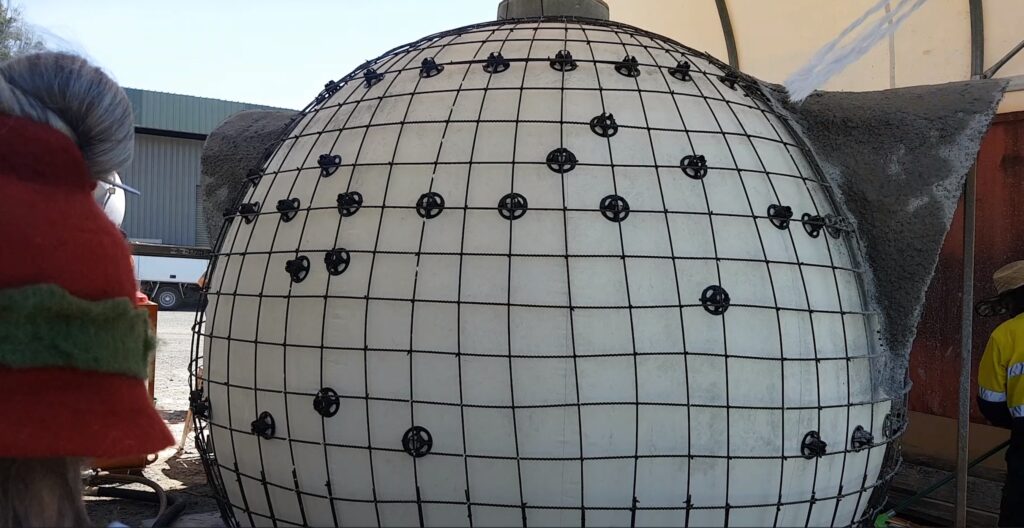 3.0m air form dome workshop