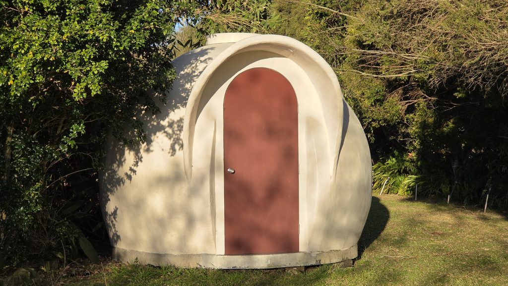 Entrance to the student built 3.0m domeshell