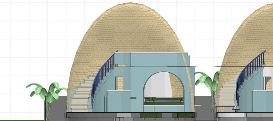Student, Shannon McCabe, 7.0m bamboo dome, design